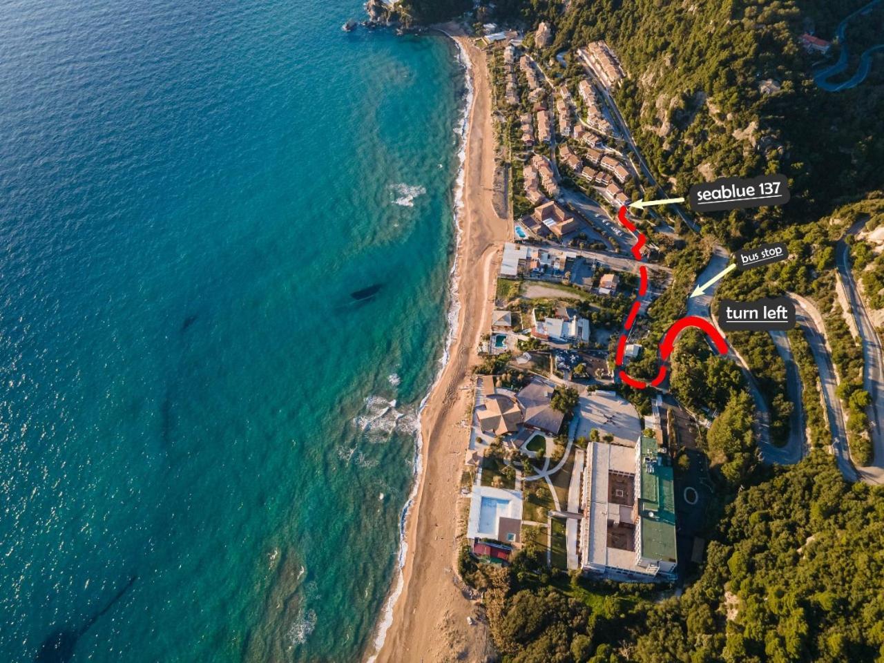 Апартаменти Seablue 137 Corfu Glyfada Екстер'єр фото